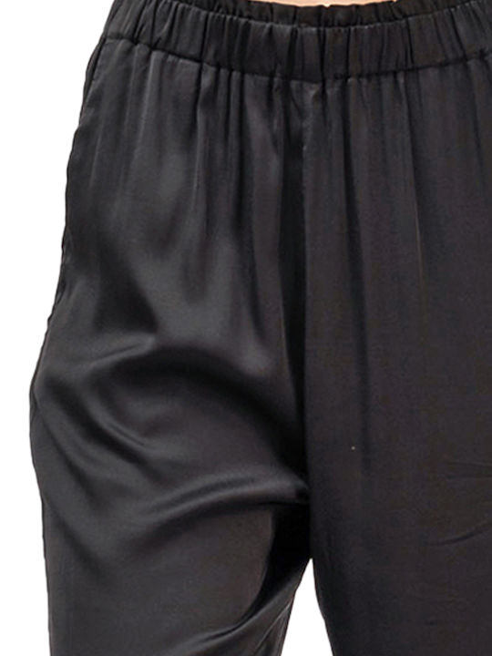 Damen Stoff Hose Black