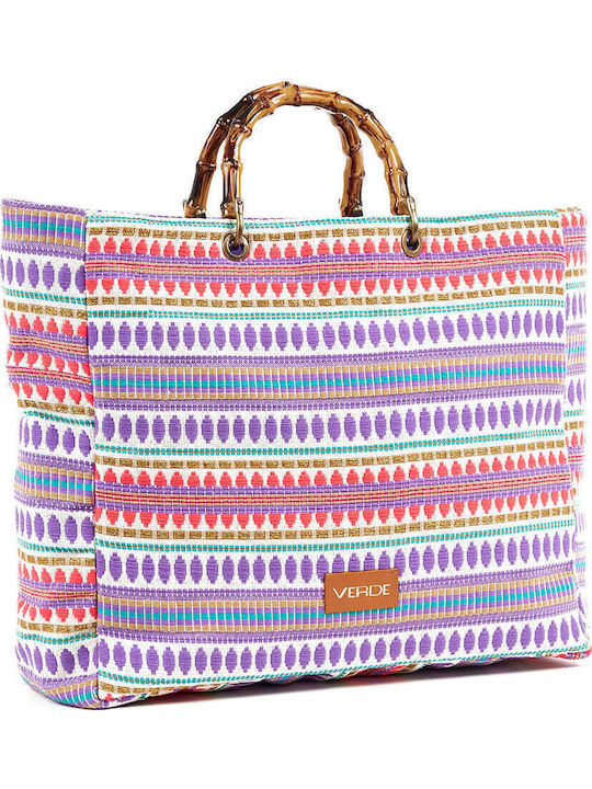 Verde Women's Beach Bag 14-0252 Viscose Lilac