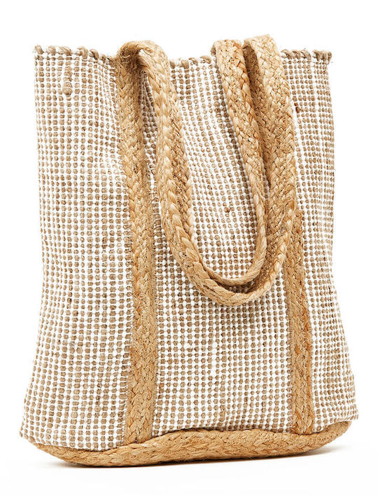 Green Women's Beach Bag 14-0236 Utah Fabric Beige