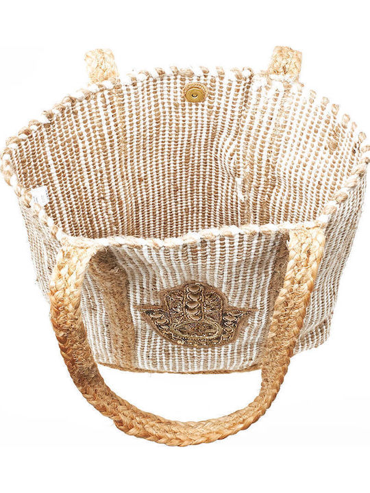 Green Women's Beach Bag 14-0236 Utah Fabric Beige
