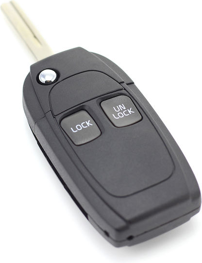 CarGuard Carcasă cheie auto cu lamă cu 2 butoane pentru Volvo