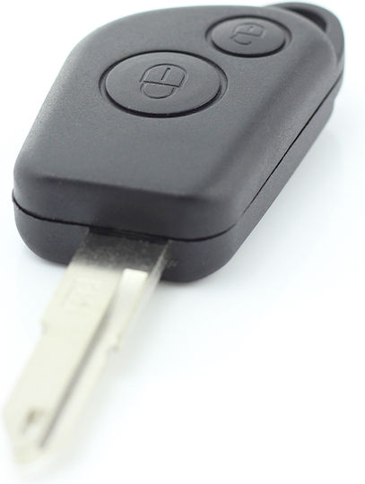CarGuard Κέλυφος Κλειδιού Αυτοκινήτου με Λάμα με 2 Κουμπιά για Citroen / Peugeot