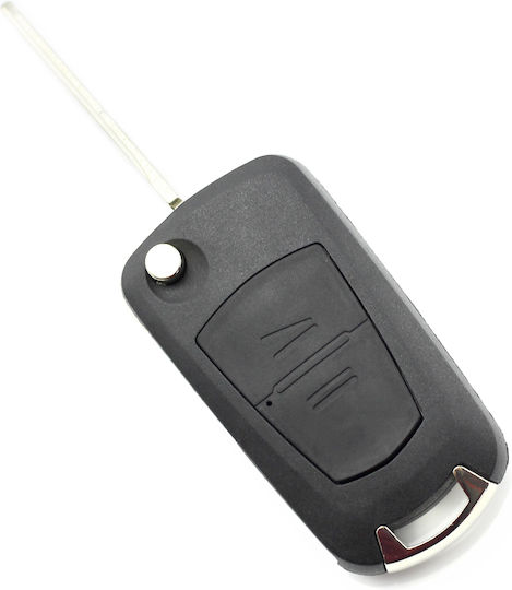 CarGuard Car Key Shell with Blade with 2 Buttons for Opel