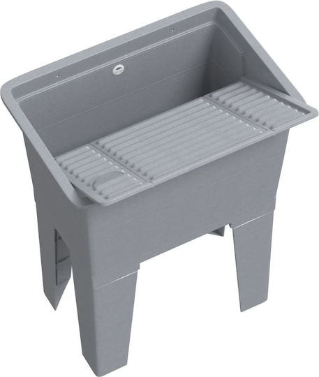 vidaXL Deasupra Blatului Chiuvetă Porțelan 59x41x75cm Gri