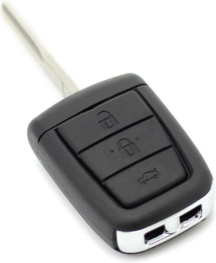 CarGuard Carcasă cheie auto cu lamă cu 4 butoane pentru Chevrolet