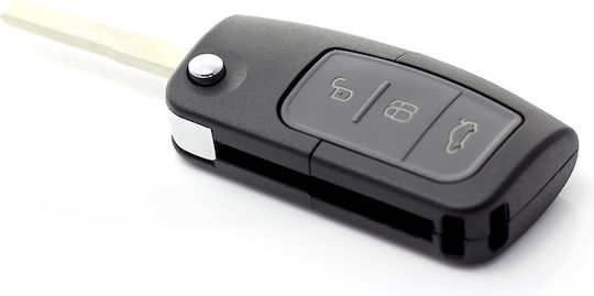 CarGuard Carcasă cheie auto cu lamă cu 3 butoane pentru Ford