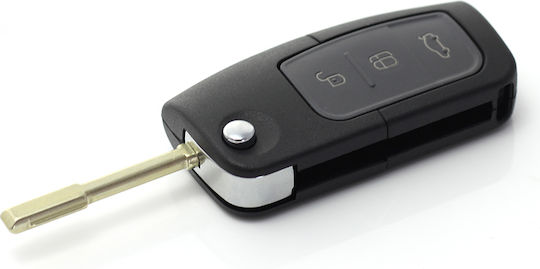CarGuard Carcasă cheie auto cu lamă cu 3 butoane pentru Ford