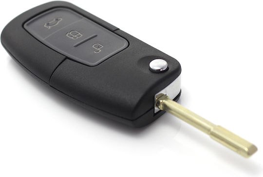 CarGuard Carcasă cheie auto cu lamă cu 3 butoane pentru Ford