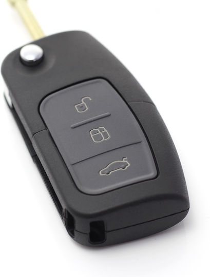 CarGuard Carcasă cheie auto cu lamă cu 3 butoane pentru Ford