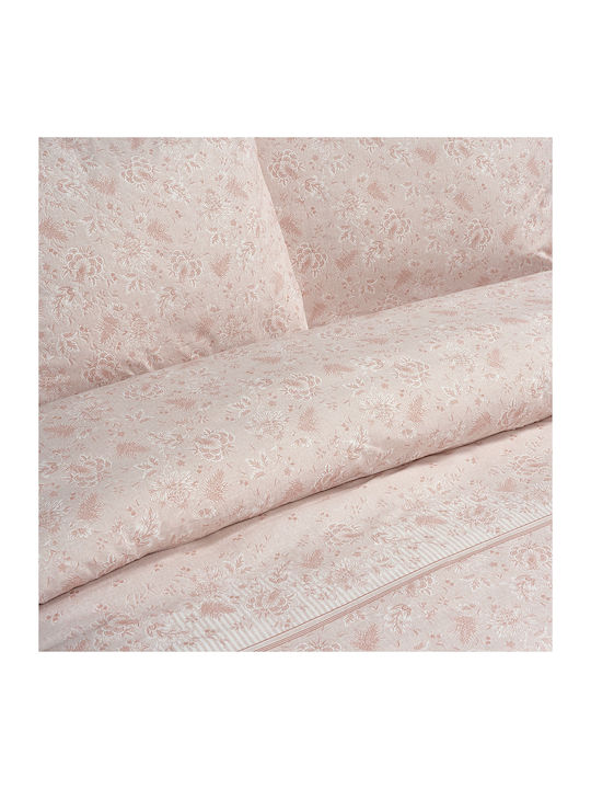 Beauty Home Set Coverlet Queen Size from Cotton & Polyester Somon 220x240cm 3pcs