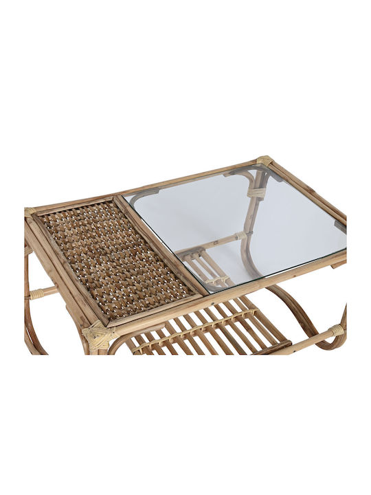 Rectangular Coffee Table from Bamboo Coffee S3057142 L76xW46xH40cm.