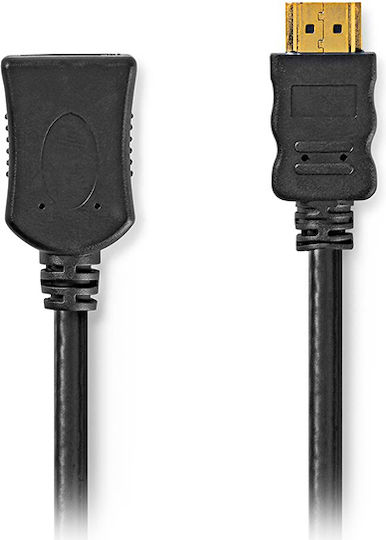 Nedis Cabluri HDMI HDMI 1.4 High Speed 1080p 120Hz HDMI De Sex Masculin - HDMI De Sex Feminin 2m Negru