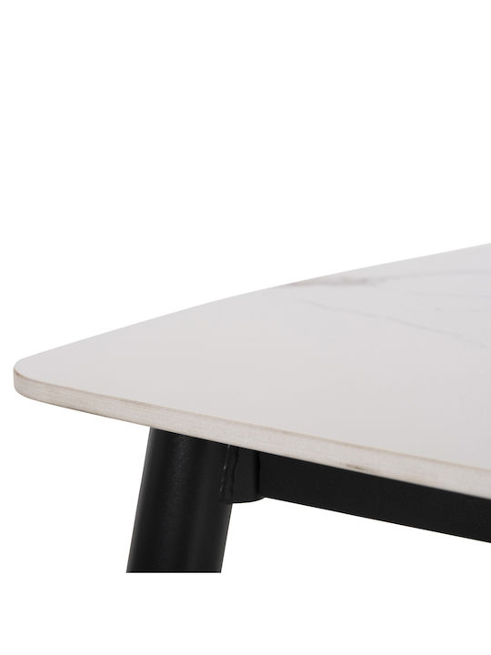 Tisch Stabil Raven White 117.5x67.5x76cm