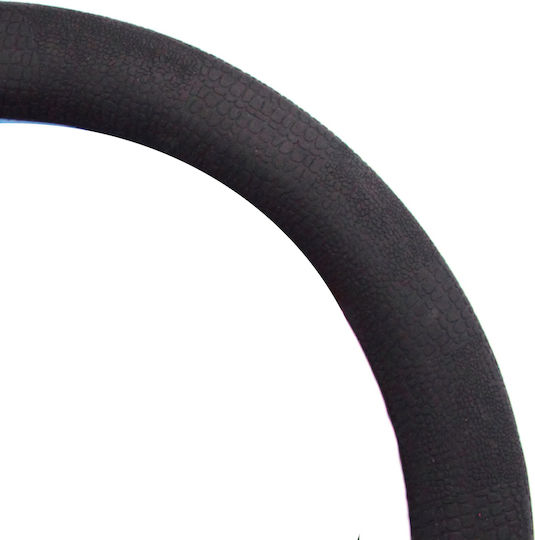 Maxeed Car Steering Wheel Cover with Diameter 37cm Silicone Black with Black Stitching