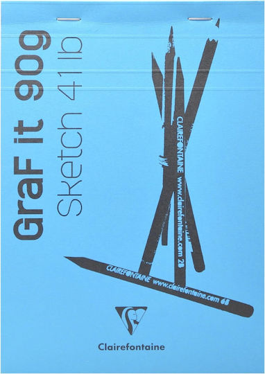 Clairefontaine Sketchbook Graf It Sketch Pad 10x15cm 80 Sheets