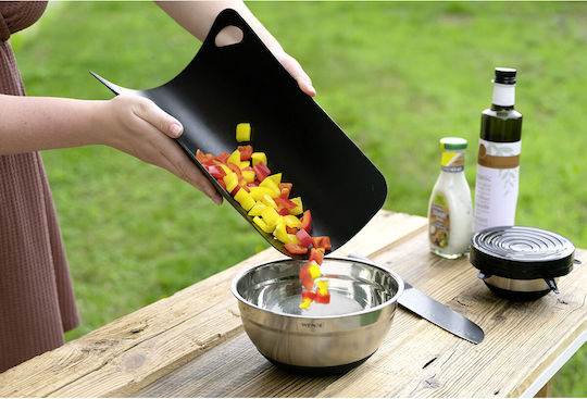 Wenko Rectangular Plastic Chopping Board Set Black 38x29cm 3pcs