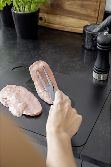 Wenko Rectangular Plastic Chopping Board Set Black 38x29cm 3pcs