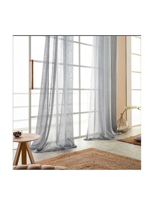 Sidirela Curtain with Grommet Light Grey 140x260cm