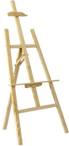 Easel din lemn Zola, reglabil pe lățime și unghi, pliabil, 170 x 56 x 75 cm