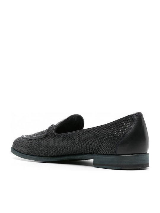 Δερμάτινα Ανδρικά Loafers σε Μπλε Χρώμα