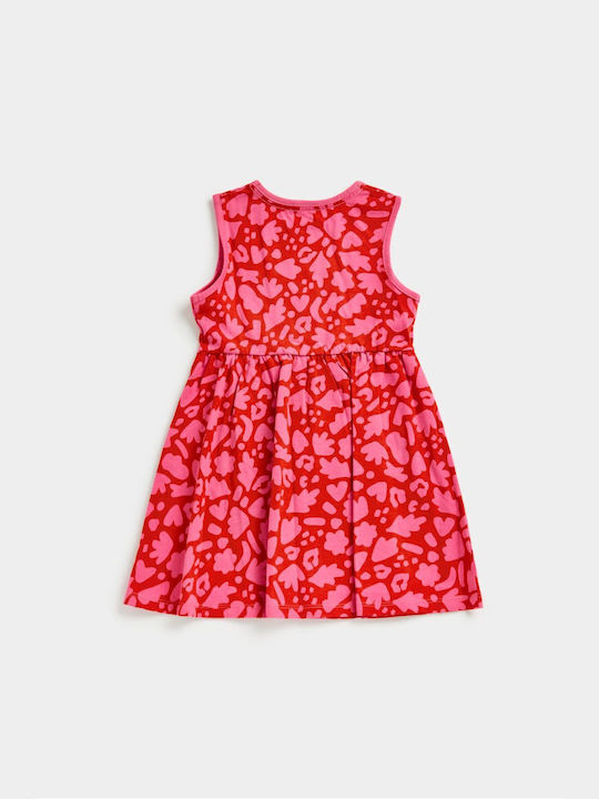 Girls Sleeveless Multicolour Dress