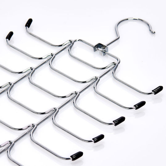 Zeller Wardrobe Hanger Foldable for Ties Metallic Silver 17147 1pcs