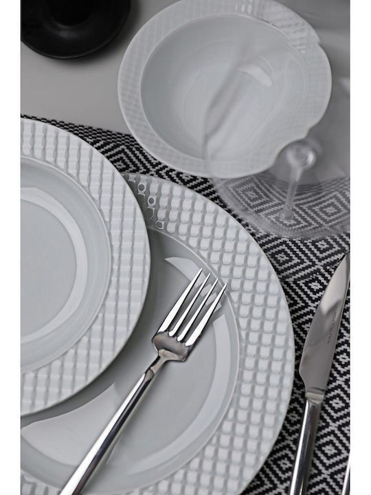 コレクション Kuta Kutahya Porselen Set de Vase din Porțelan Alb KX00EKSS24 18buc