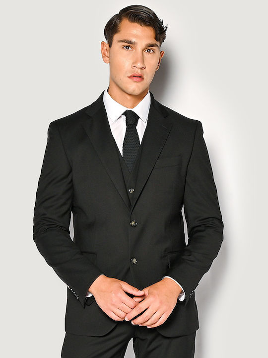 Brokers Jeans Men's Suit Slim Fit Black