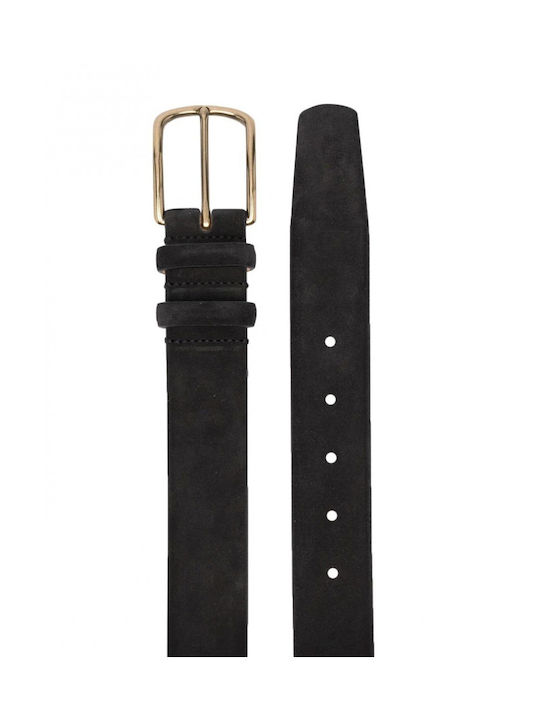 Officine Creative Men's Leather Belt Black