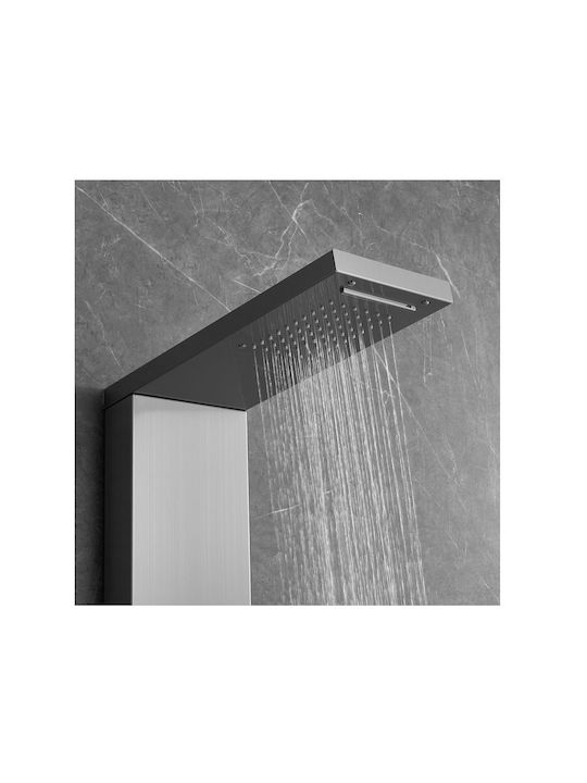 Vevor Hydro-Massage-Säule 134.5cm Silber