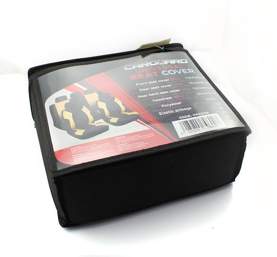 CarGuard Set Huse Auto Poliester Negru