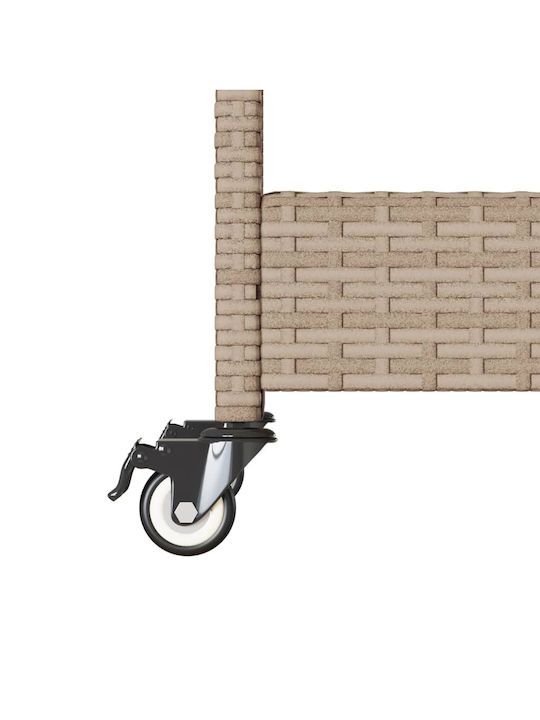 vidaXL Wooden Kitchen Trolley 3 Tiers Beige 101x40x100cm