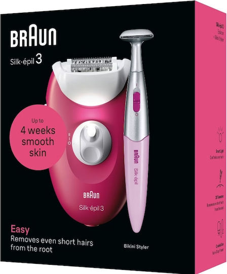 Braun Silk Epil 3 Σετ Αποτρίχωσης Epilator για Σώμα & Μπικίνι S71001369