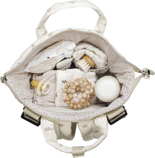 Walking Mum Shoulder Bag / Handbag Diaper Bag Mimosa Beige 36x26x12cm