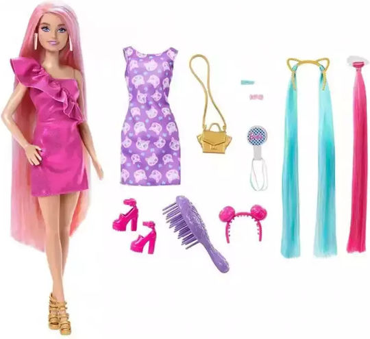 Barbie Hair Doll Fun & Fancy with Colorful Hair & Accessories for 3+ years+ Years 21.5cm