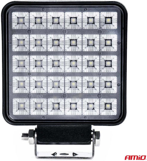 AMiO Τετράγωνος Προβολέας Αυτοκινήτου LED 9 - 36V 90W 1τμχ