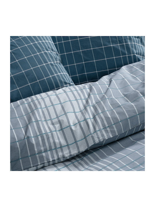 Beauty Home Set Pătură Single 160x240 cm Albastru Petrol 12096PMMO 2 Bucăți