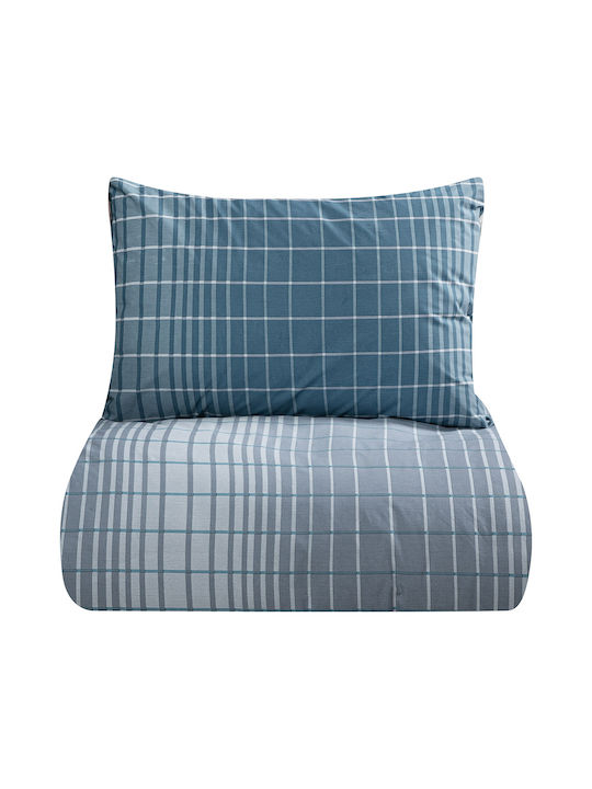 Beauty Home Set Pătură Single 160x240 cm Albastru Petrol 12096PMMO 2 Bucăți