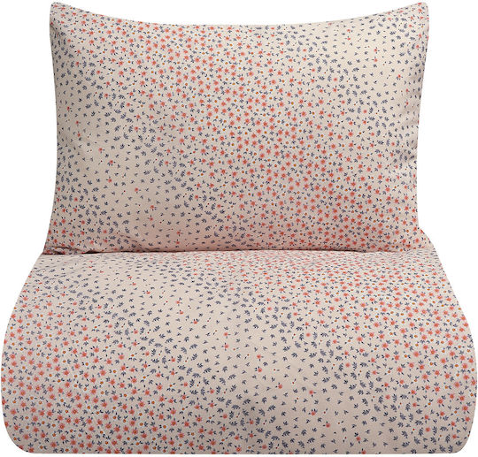 Beauty Home Set Quilt Single 160x240cm Salmon 12093PMMO 2 Pieces