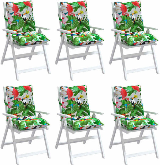 vidaXL Gartenstuhlkissen 6 Stück 50x100cm