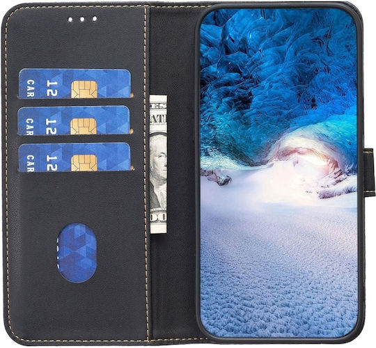 Binfen Wallet Case Δερματίνης Μαύρο (Redmi Note 13 Pro 4G / Poco M6 Pro 4G)