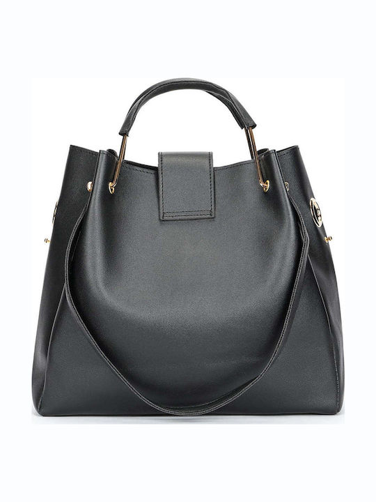 Set Geantă de damă Shopper De umăr Neagră