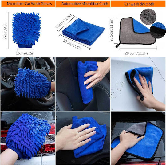 Washing Set for Interior Plastics - Dashboard Car 18pcs