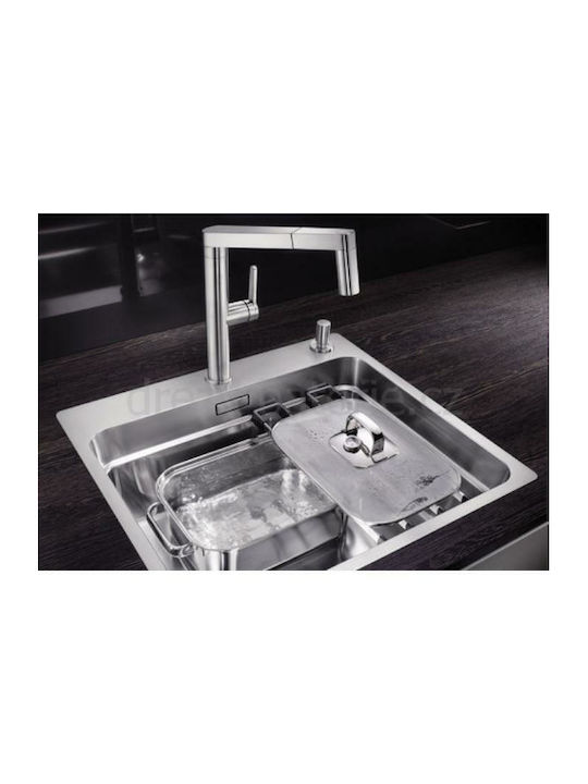 Blanco Etagon 500-IF Ένθετος Νεροχύτης Inox Σατινέ Μ54xΠ50cm Ασημί
