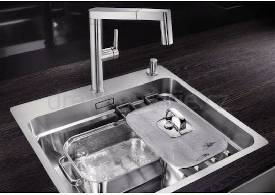 Blanco Etagon 500-IF Ένθετος Νεροχύτης Inox Σατινέ Μ54xΠ50cm Ασημί