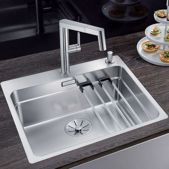 Blanco Etagon 500-IF Ένθετος Νεροχύτης Inox Σατινέ Μ54xΠ50cm Ασημί