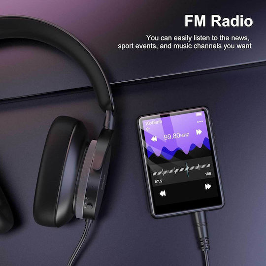 SWOFY M4 MP3-Spieler (64GB) mit IPS / TFT Touchscreen 2.4" Schwarz