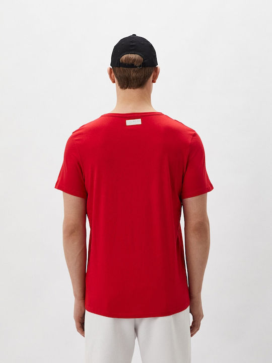 Bikkembergs Ανδρικό T-shirt Κοντομάνικο Red