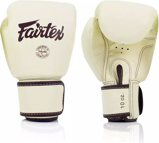 Fairtex BGV16 Leather Boxing Competition Gloves White