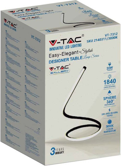 V-TAC Dekorative Lampe Schwarz